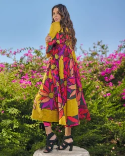 Women Alembika Dresses<Saffron Shirt Dress, Bouquet