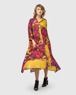 Women Alembika Dresses<Saffron Shirt Dress, Bouquet