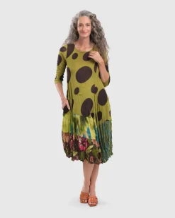 Women Alembika Plus<Sara Swing Dress, Olive