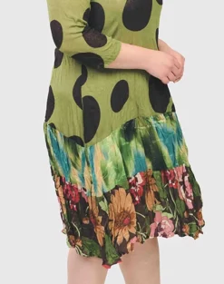 Women Alembika Plus<Sara Swing Dress, Olive