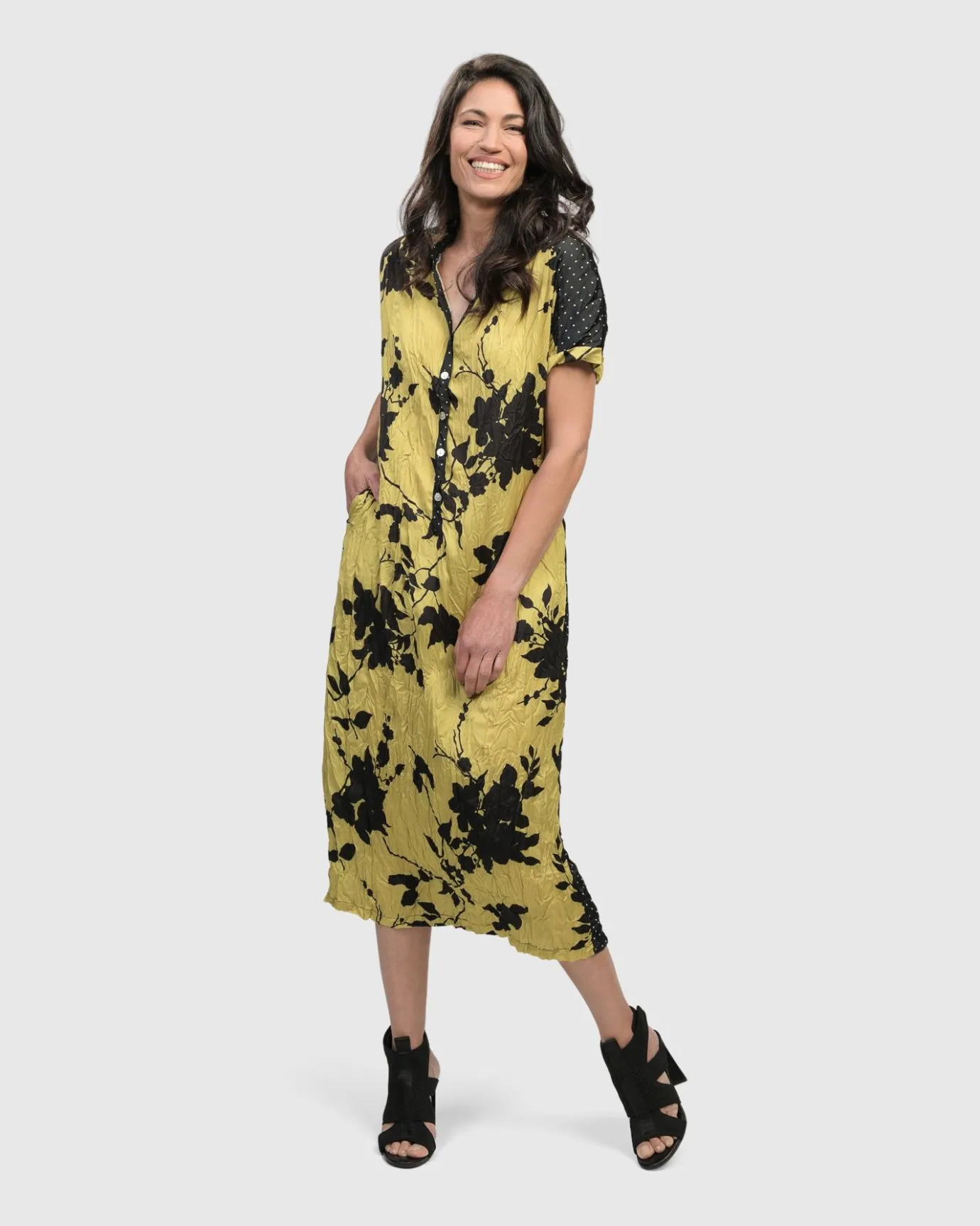 Women Alembika Dresses<Sbagliato Button Down Dress, Mix