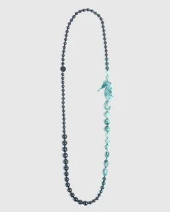 Women Alembika Accessories<Seahorse Bead Necklace, Sea Green
