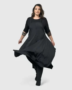 Women Alembika Plus<Shelley Apron Dress, Black