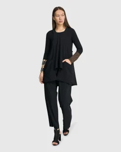 Women Alembika Jackets<Shelley Apron Top, Black