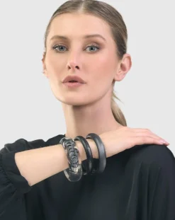 Women Alembika Jewelry<Silver Bangle Bracelet, Metallic