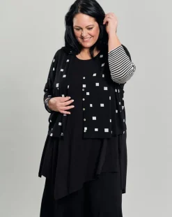 Women Alembika Jackets<Skylar Crop Cardigan, Squares
