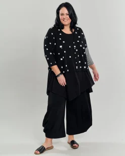 Women Alembika Plus<Skylar Crop Cardigan, Squares