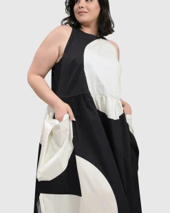 Women Alembika Plus<Sleeveless Maxi Dress, Black