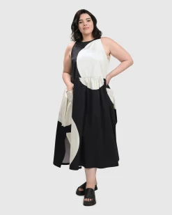 Women Alembika Dresses<Sleeveless Maxi Dress, Black