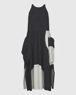Women Alembika Dresses<Sleeveless Maxi Dress, Black