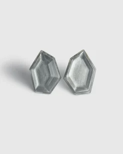 Women Alembika Accessories<Smoke Faceted Clip Earrings, Starlight