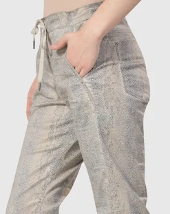 Women Alembika Pants & Skirts<Snake Iconic Stretch Jeans, Ecru