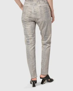Women Alembika Pants & Skirts<Snake Iconic Stretch Jeans, Ecru