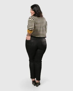 Women Alembika Pants & Skirts<Snake Iconic Stretch Jeans, Black