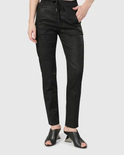 Women Alembika Plus<Snake Iconic Stretch Jeans, Black