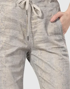 Women Alembika Plus<Snake Iconic Stretch Jeans, Ecru