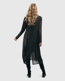 Women Alembika Dresses<Soft Chiffon Cocoon Dress, Pewter