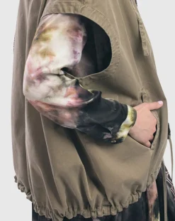 Women Alembika Plus<Soft Twill Drawstring Vest, Khaki