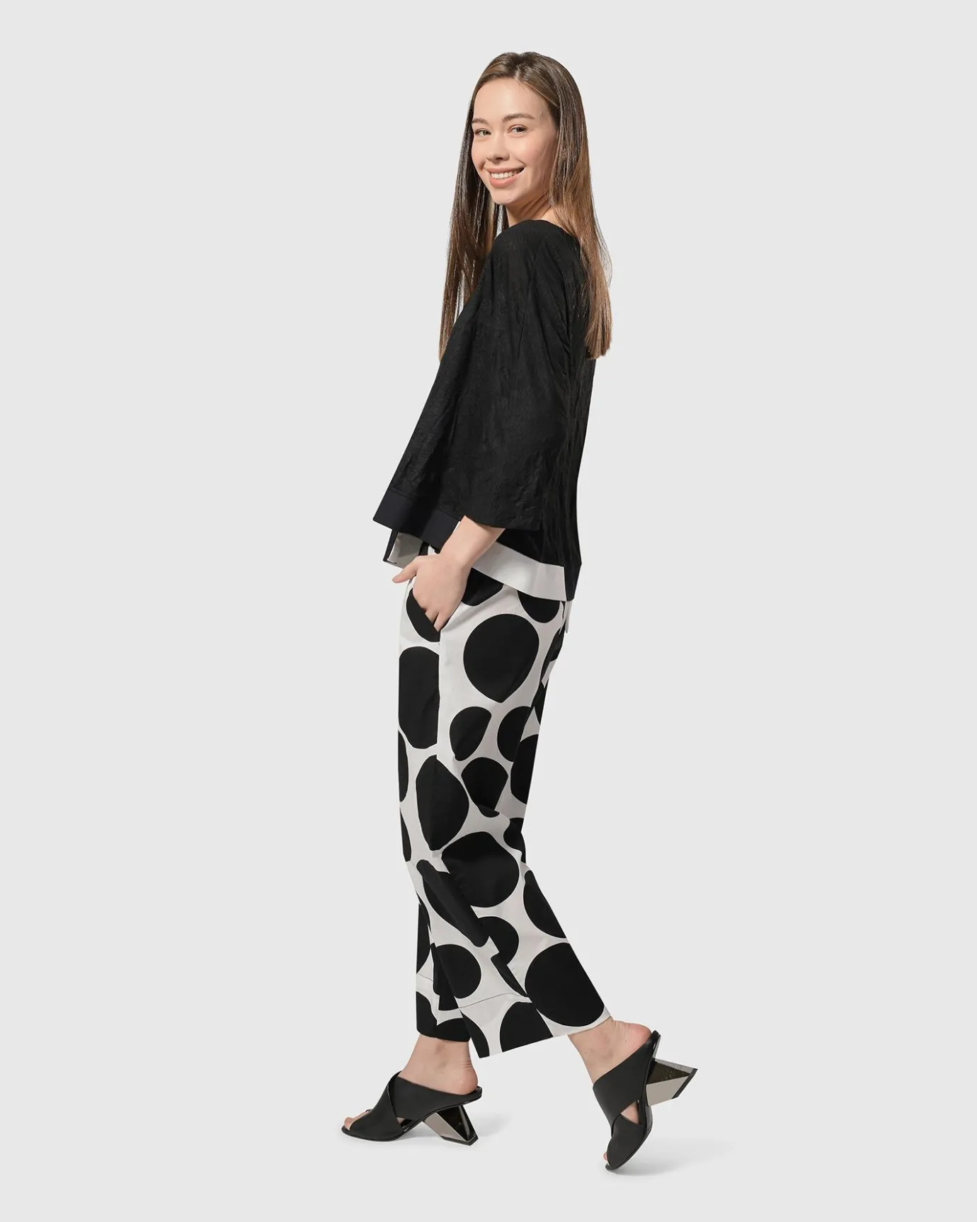 Women Alembika Pants & Skirts<Solo Cropped Pants, Bubbles