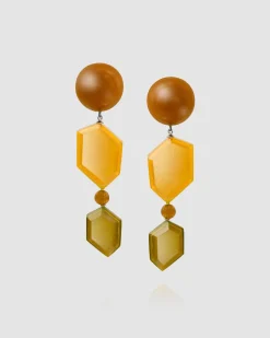 Women Alembika Accessories<Spice Drop Earrings, Gold Multi