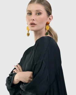 Women Alembika Accessories<Spice Drop Earrings, Gold Multi