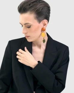Women Alembika Accessories<Spice Drop Earrings, Gold Multi