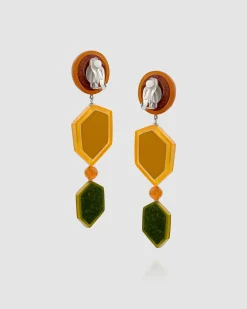 Women Alembika Accessories<Spice Drop Earrings, Gold Multi