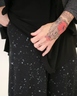 Women Alembika Pants & Skirts<Splatter Punto Pants, Black