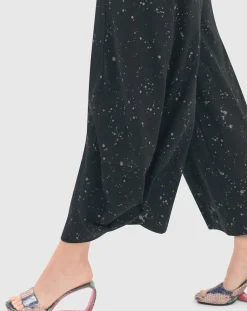 Women Alembika Pants & Skirts<Splatter Punto Pants, Black