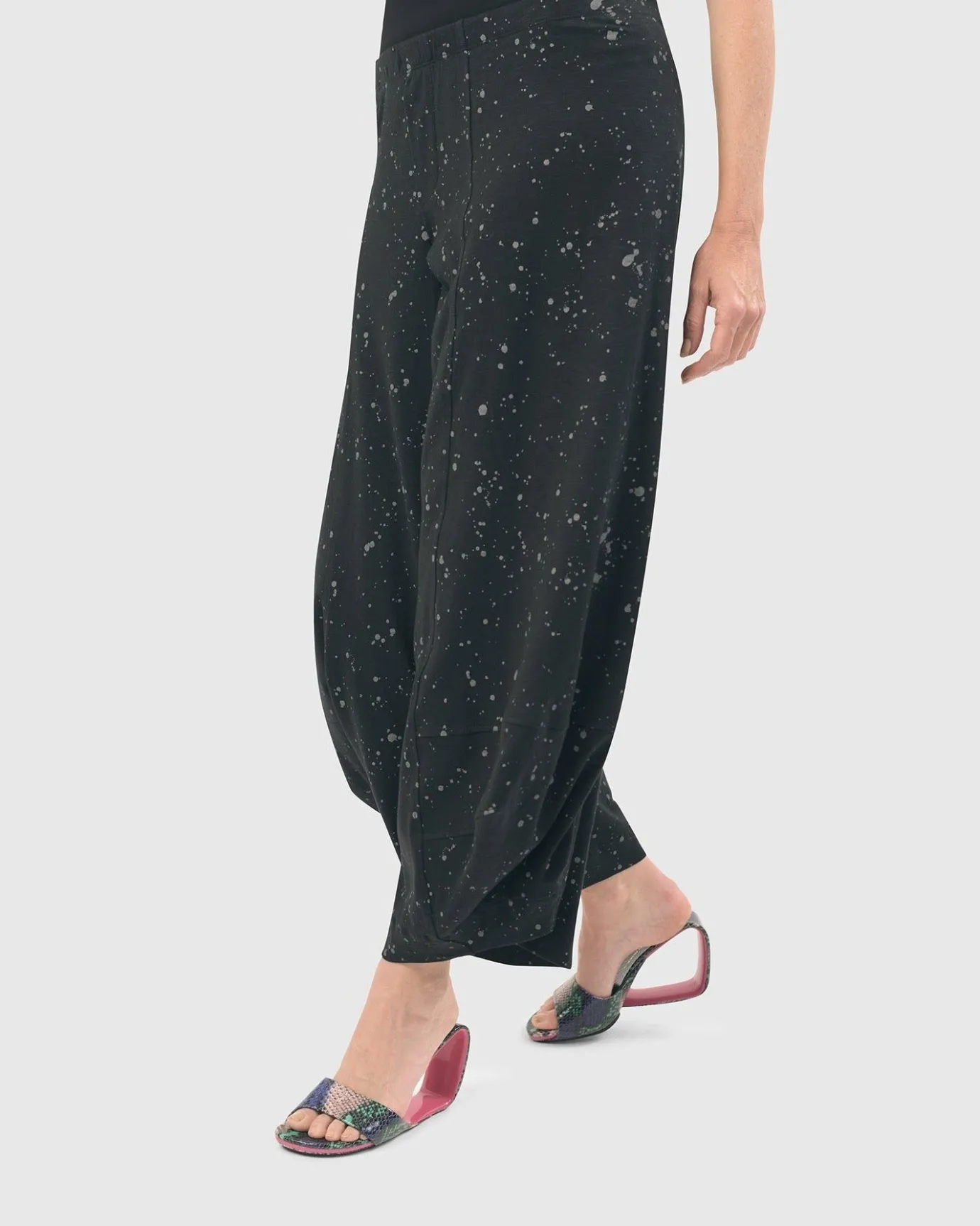 Women Alembika Pants & Skirts<Splatter Punto Pants, Black