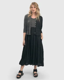 Women Alembika Dresses<Sprinkle Crinkle Tank Dress, Black