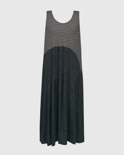 Women Alembika Dresses<Sprinkle Crinkle Tank Dress, Black