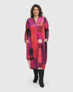 Women Alembika Dresses<Sunset Strip Cocoon Dress, Magenta