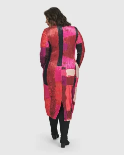 Women Alembika Dresses<Sunset Strip Cocoon Dress, Magenta