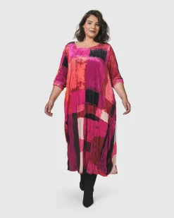 Women Alembika Dresses<Sunset Strip Maxi Dress, Magenta