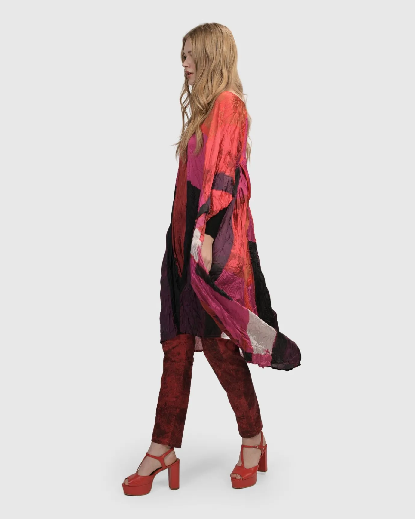Women Alembika Plus<Sunset Strip Muumuu Dress, Magenta