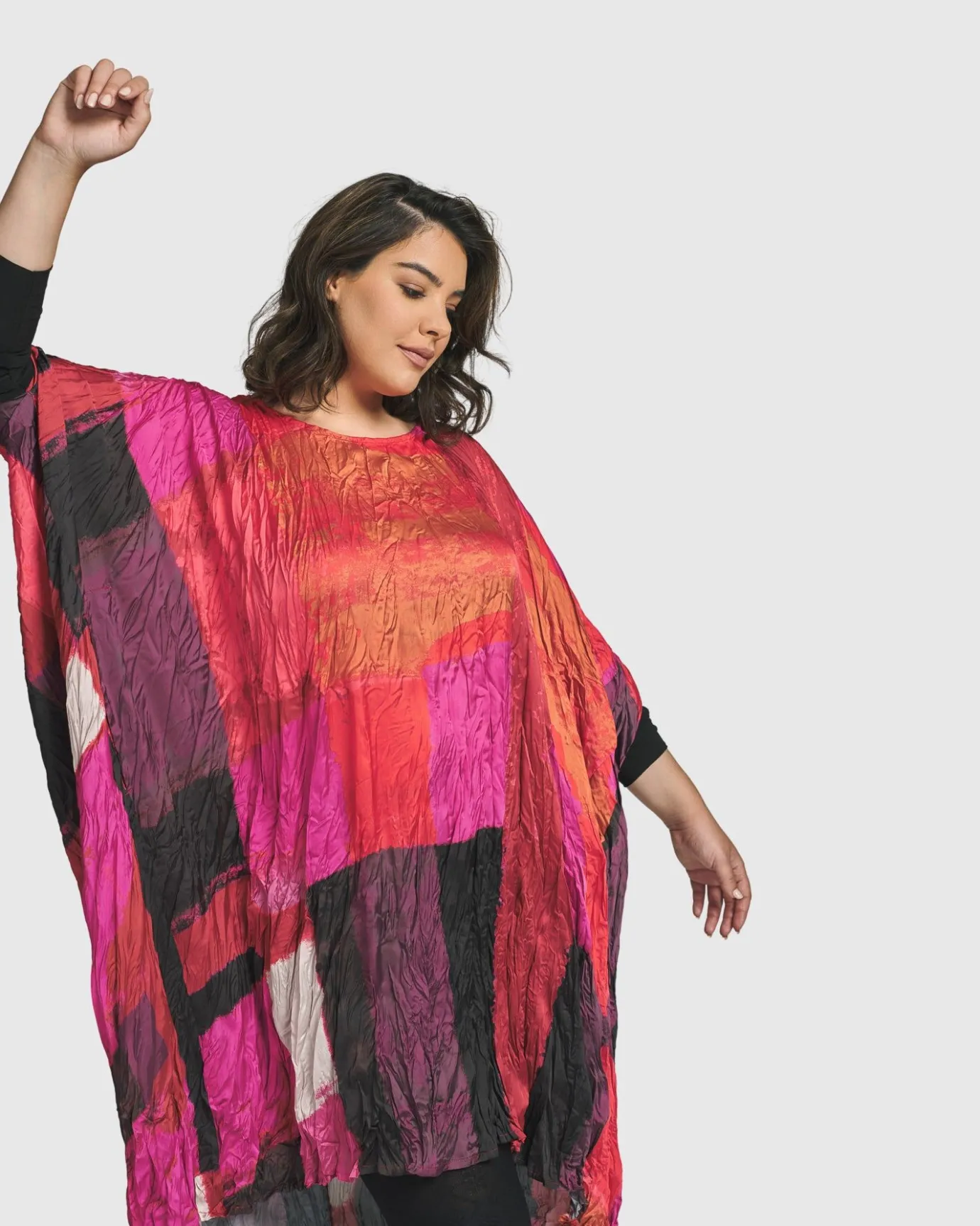 Women Alembika Plus<Sunset Strip Muumuu Dress, Magenta