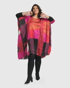 Women Alembika Plus<Sunset Strip Muumuu Dress, Magenta