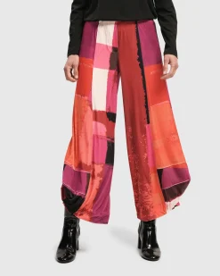 Women Alembika Pants & Skirts<Sunset Strip Punto Pants, Magenta