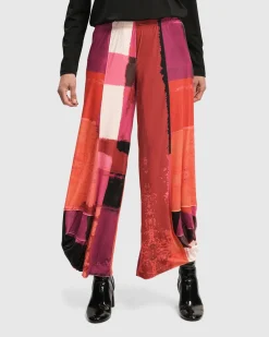 Women Alembika Pants & Skirts<Sunset Strip Punto Pants, Magenta