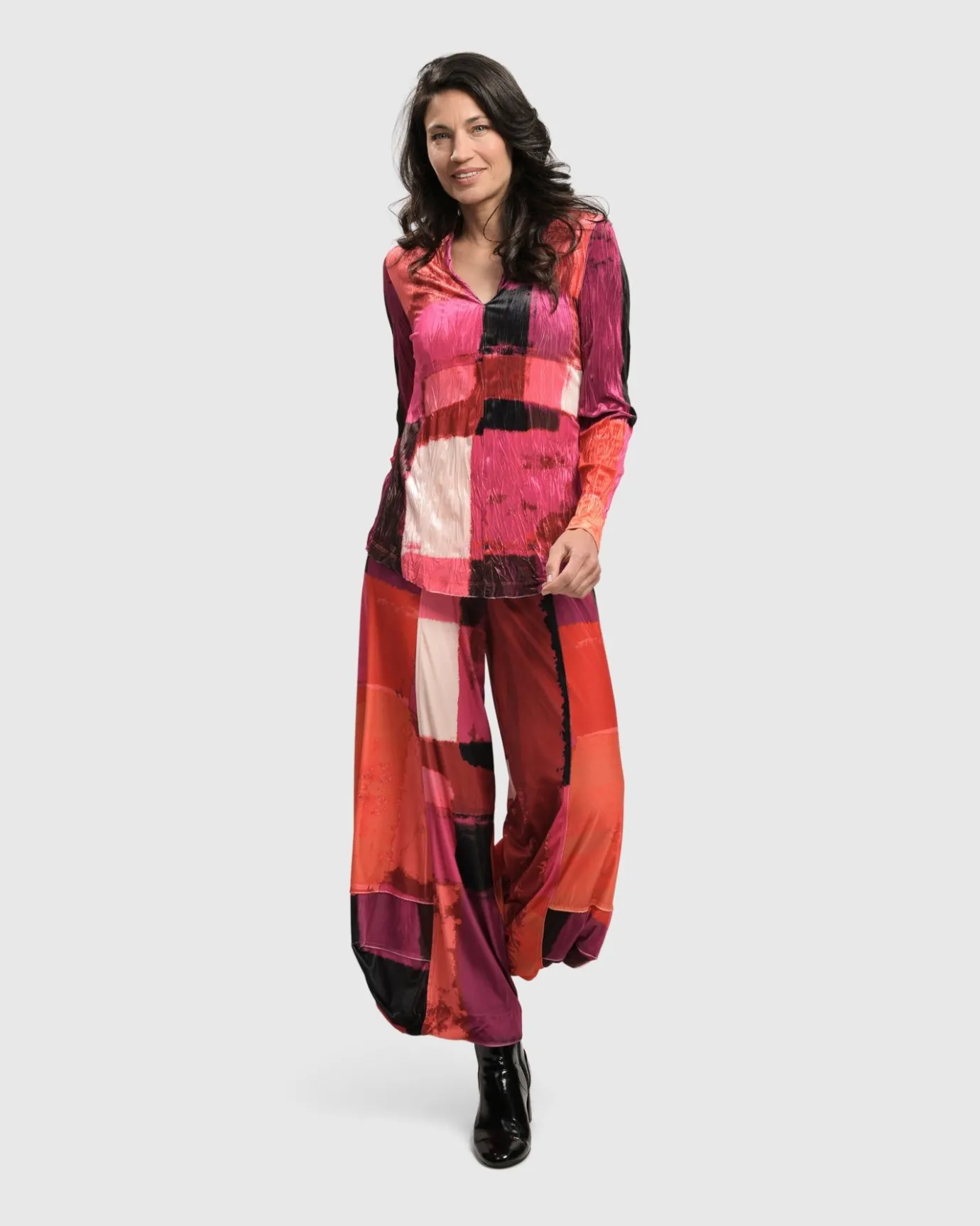 Women Alembika Pants & Skirts<Sunset Strip Punto Pants, Magenta