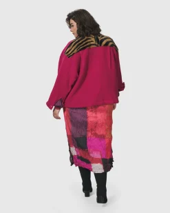 Women Alembika Dresses<Sunset Strip Shirt Dress, Magenta