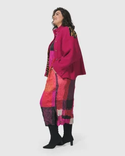 Women Alembika Dresses<Sunset Strip Shirt Dress, Magenta