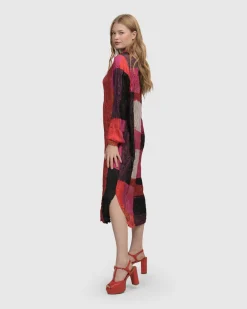 Women Alembika Dresses<Sunset Strip Shirt Dress, Magenta