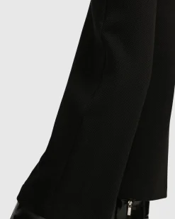 Women Alembika Pants & Skirts<Superb Waffle Weave Ankle Pants, Black