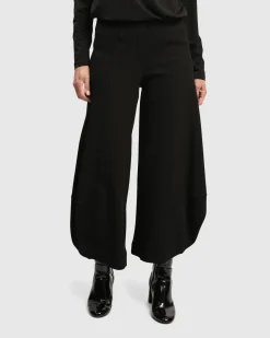 Women Alembika Plus<Superb Waffle Weave Punto Pants, Black