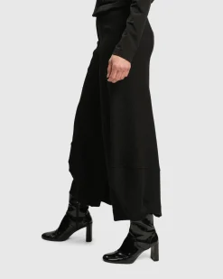 Women Alembika Pants & Skirts<Superb Waffle Weave Punto Pants, Black