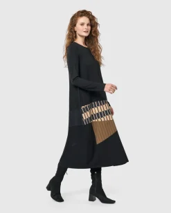 Women Alembika Plus<Sycamore Cocoon Dress, Coffee