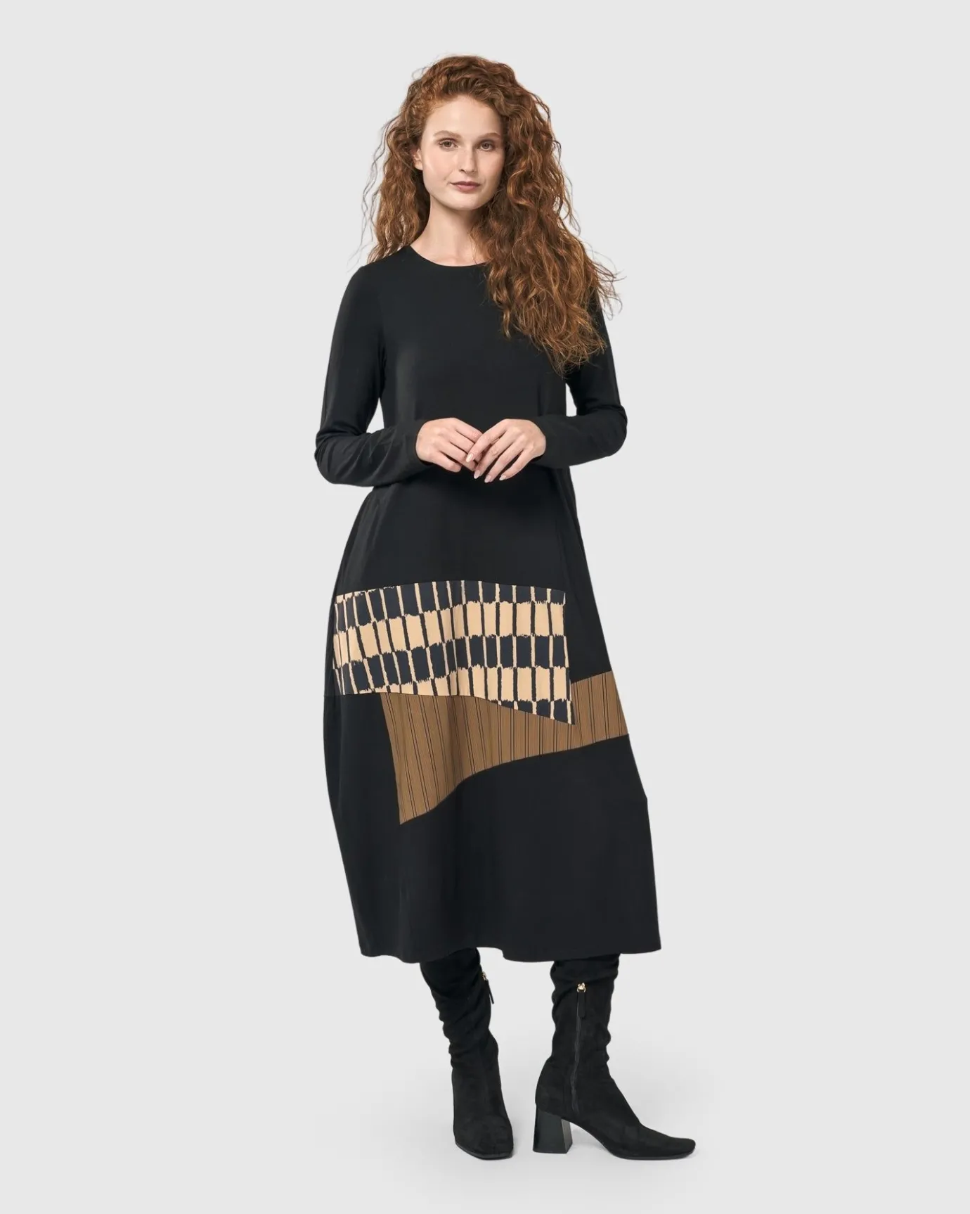 Women Alembika Dresses<Sycamore Cocoon Dress, Coffee