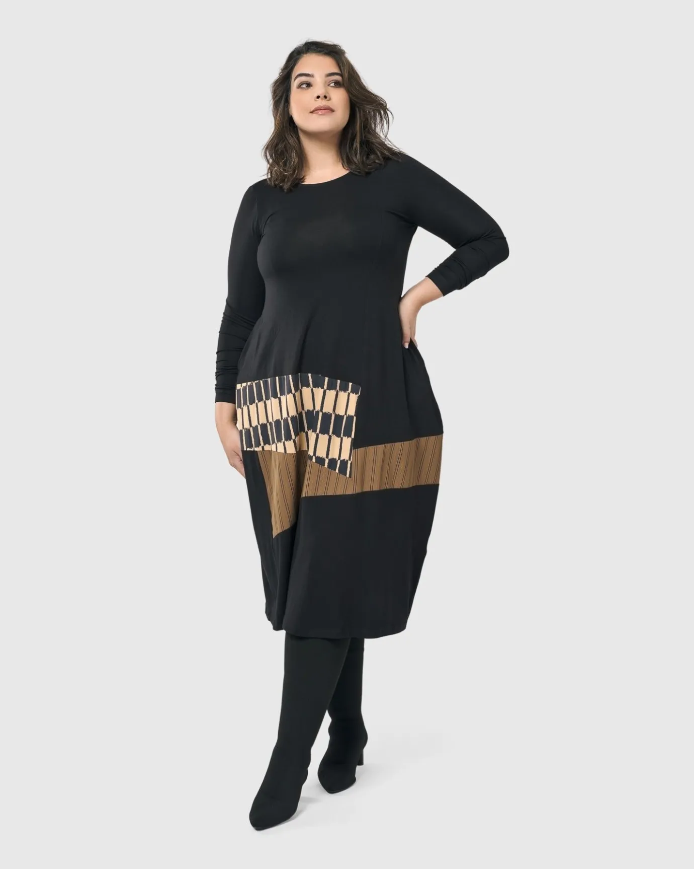 Women Alembika Dresses<Sycamore Cocoon Dress, Coffee